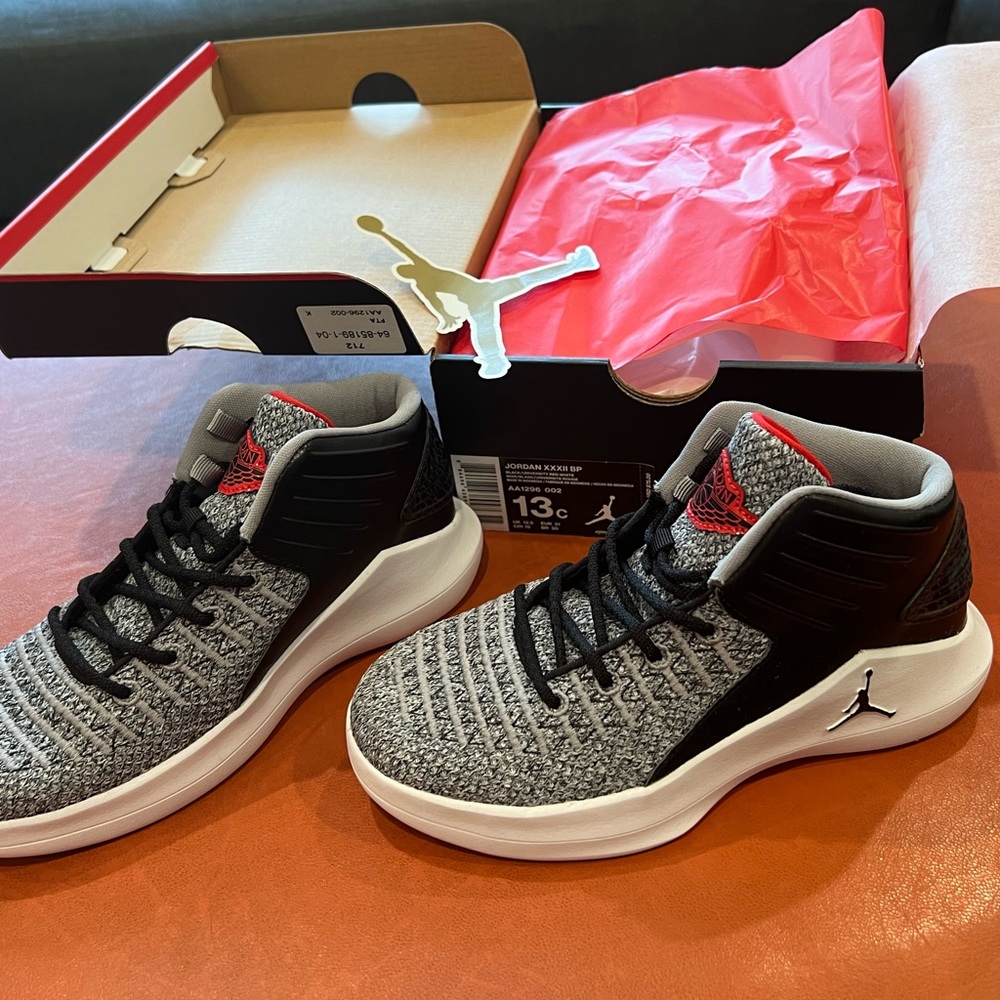 Air Jordan XXXII BP MVP Size 13C (LITTLE KIDS) AA1296-002 NEW ORIGINAL PACKAGING